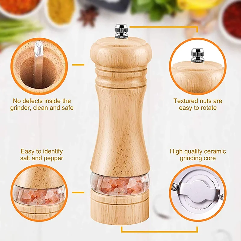 Manual Wooded Multi-Purpose Grinder for Kitchen