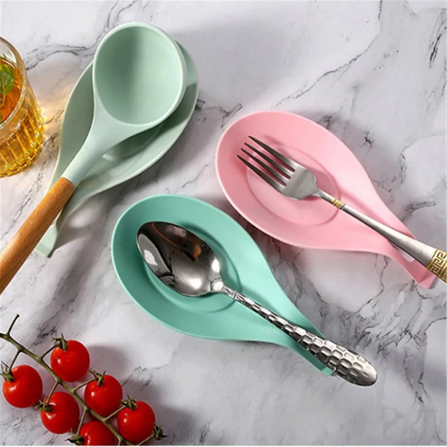 1PC Heat Resistant Silicone Spoon Holder