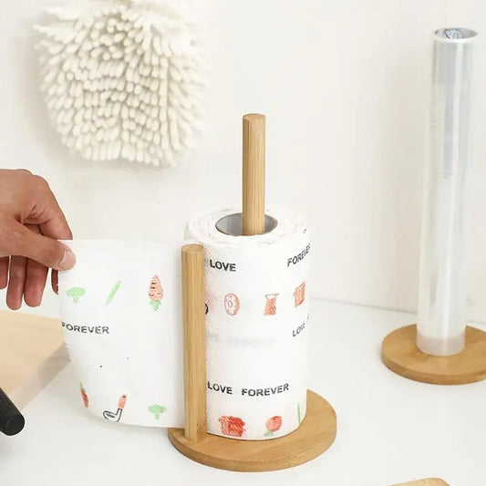 Wood Paper Towel Holder