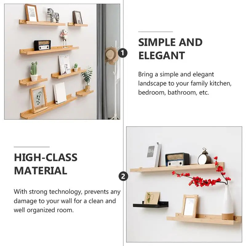 Corner Wall Floating Display Shelf