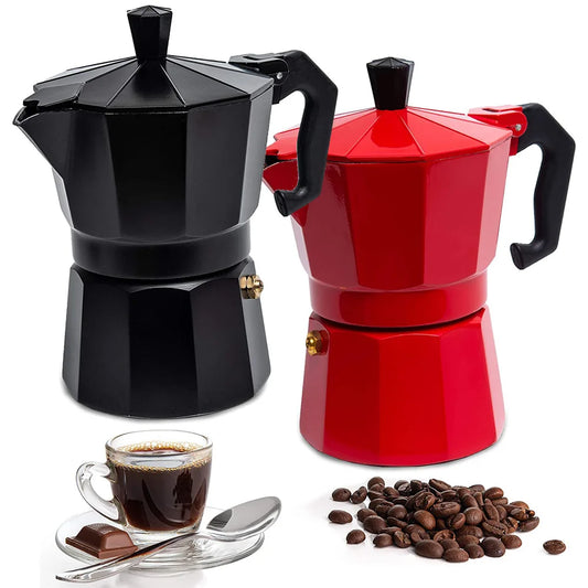 Aluminum Authentic Italian Coffee Maker for Stovetop Home Outdoor