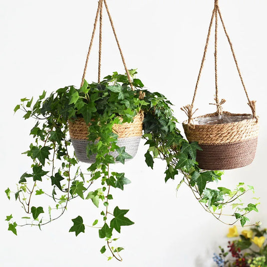 Indoor or Outdoor Macrame Hanging Planter