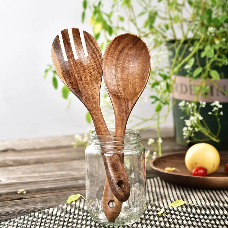 Wooden Large Spoon or Fork Cutlery