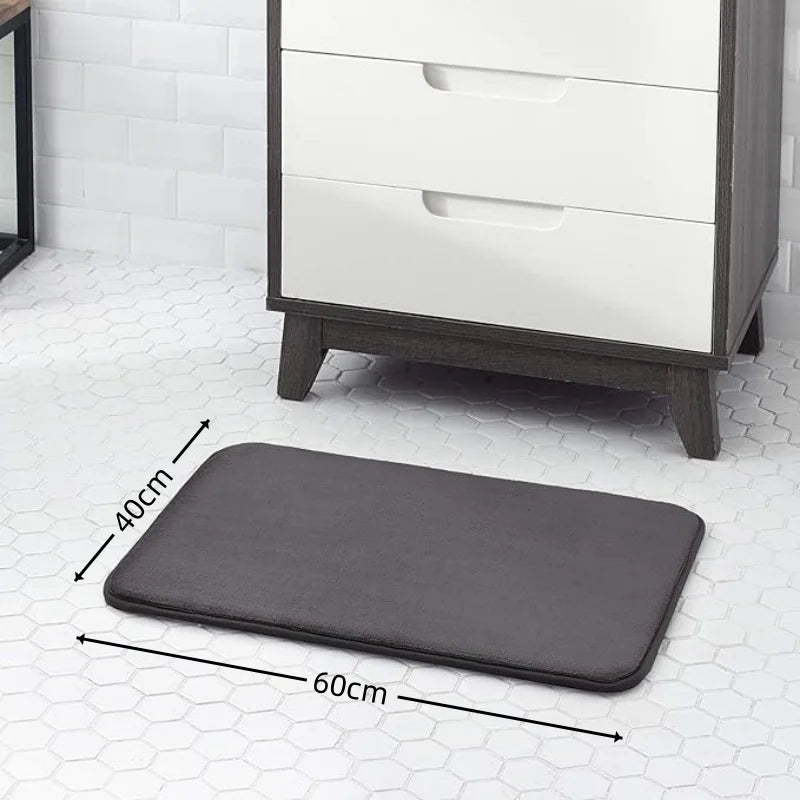 Absorbent Non-Slip Bathroom Floor Mat