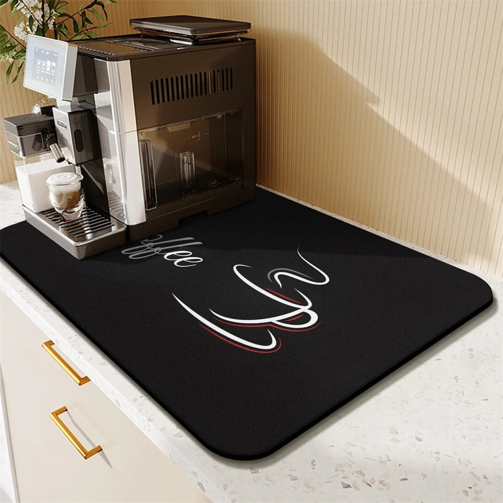 Non-Slip Absorbent Coffee Mat