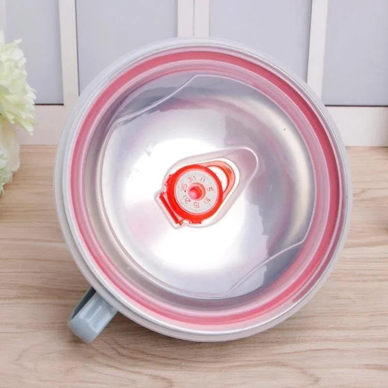 1PCS Stainless Steel Bowl with Handle