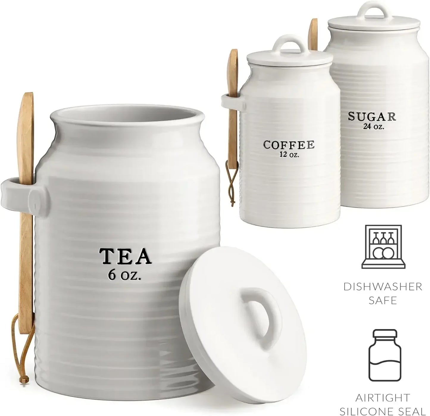 Barnyard Style Canister Set for Kitchen Counter