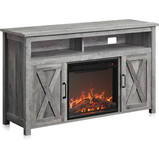 Entertainment Center with Electric Fireplace Heater