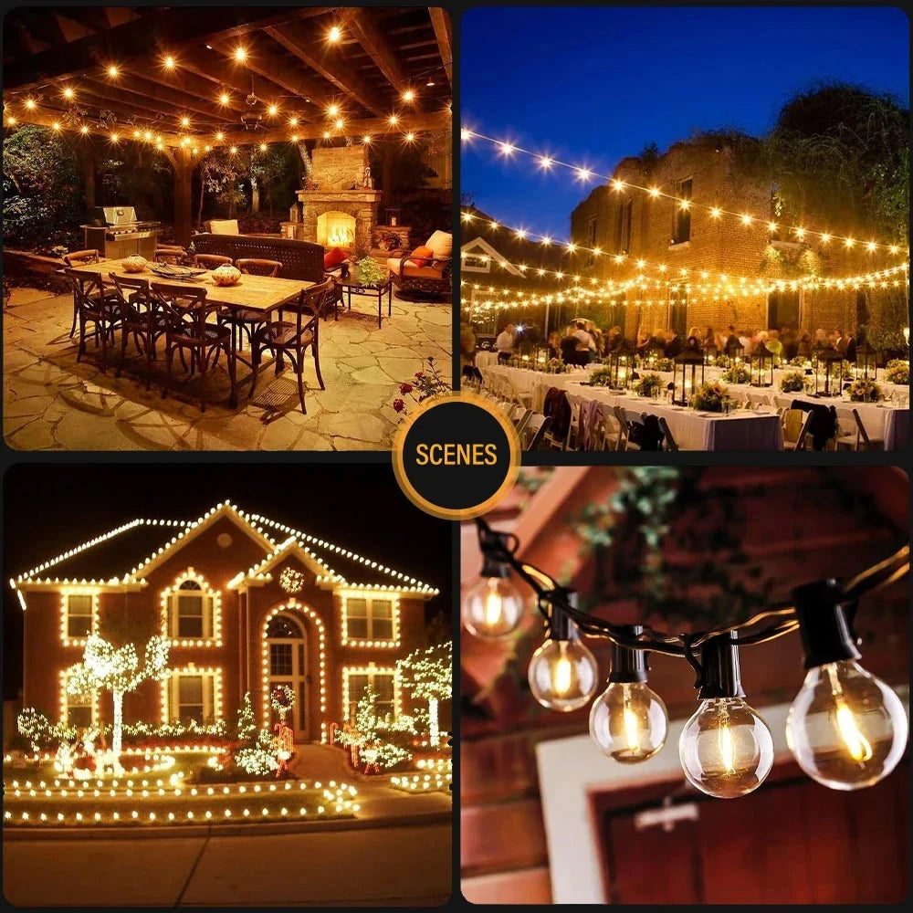 Outdoor Waterproof LED Garland String Lights