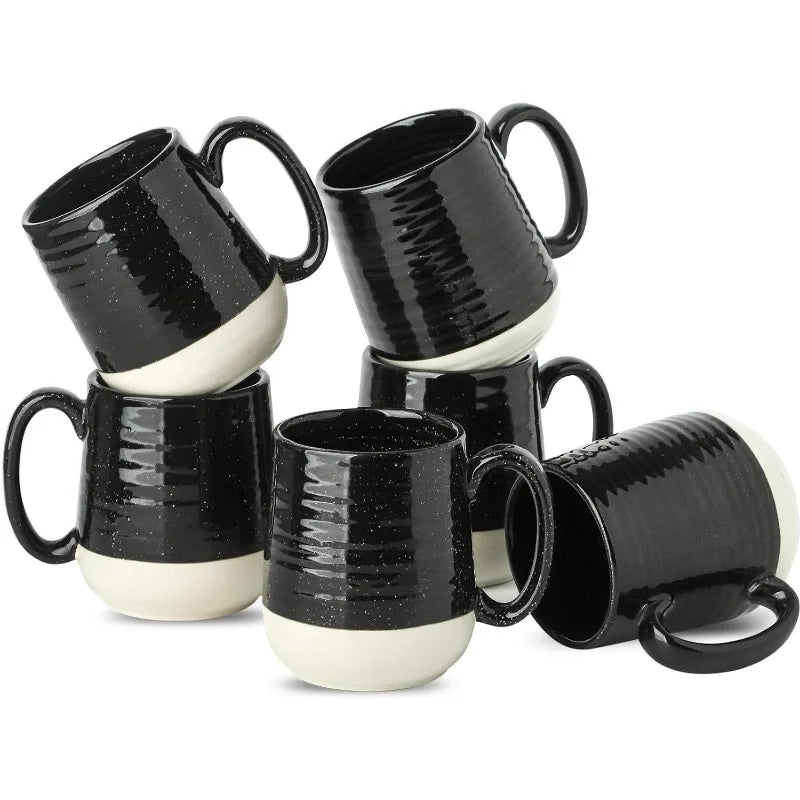 6/15oz Stylish Ceramic Coffee Cups