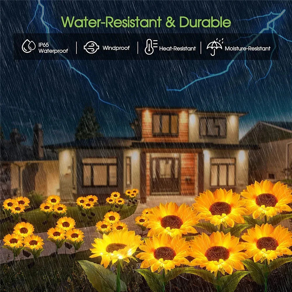 Outdoor Waterproof Solar Sunflower Lights