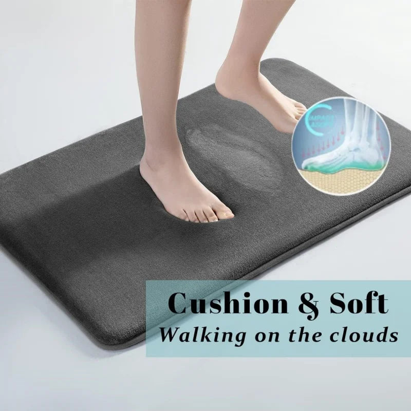 Absorbent Non-Slip Bathroom Floor Mat