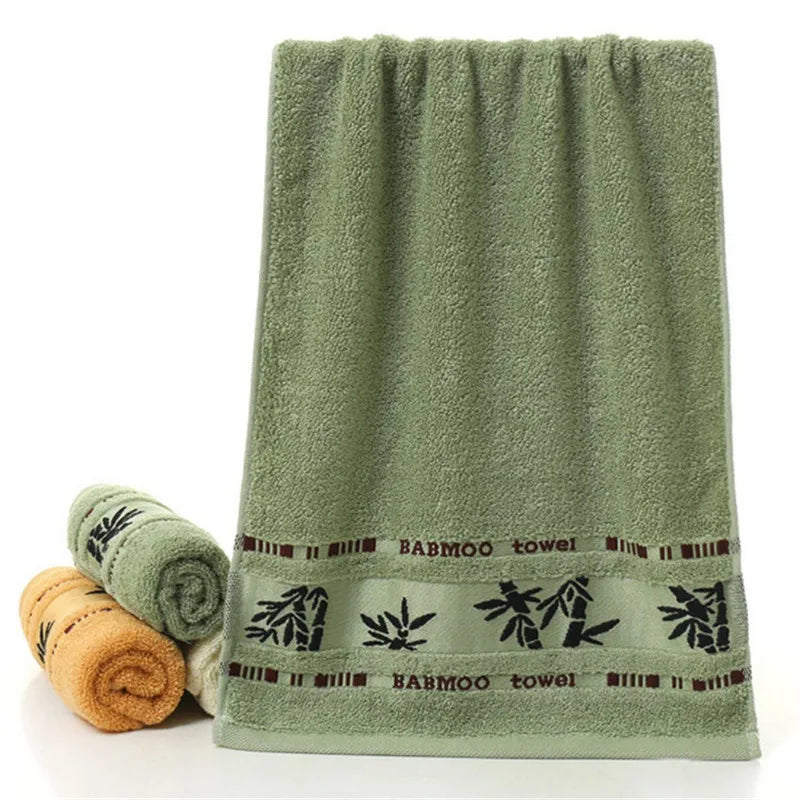 Set of 3 Thick Bamboo Bath Towels