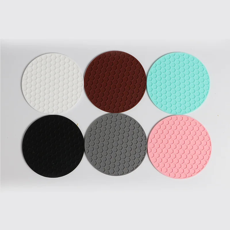 Round Silicone Coasters Anti-slip & Heat Thickened