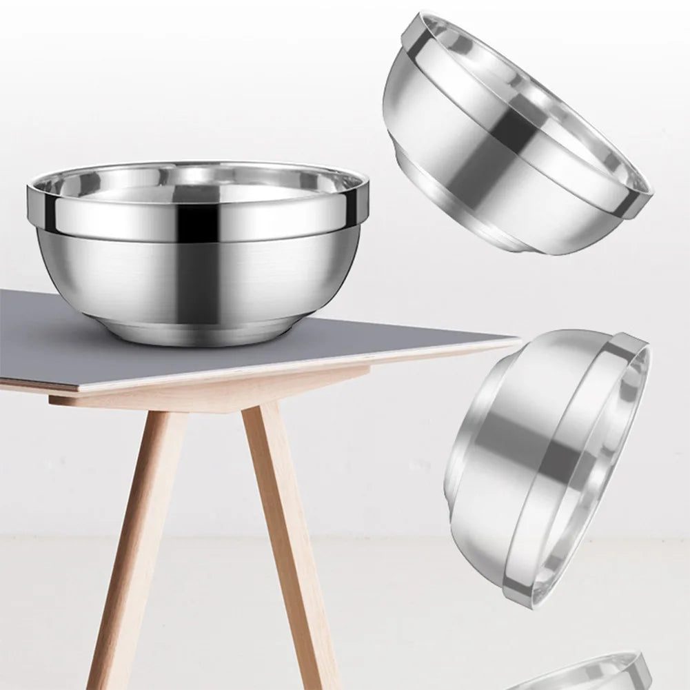 Double Layer Stainless Steel Bowl