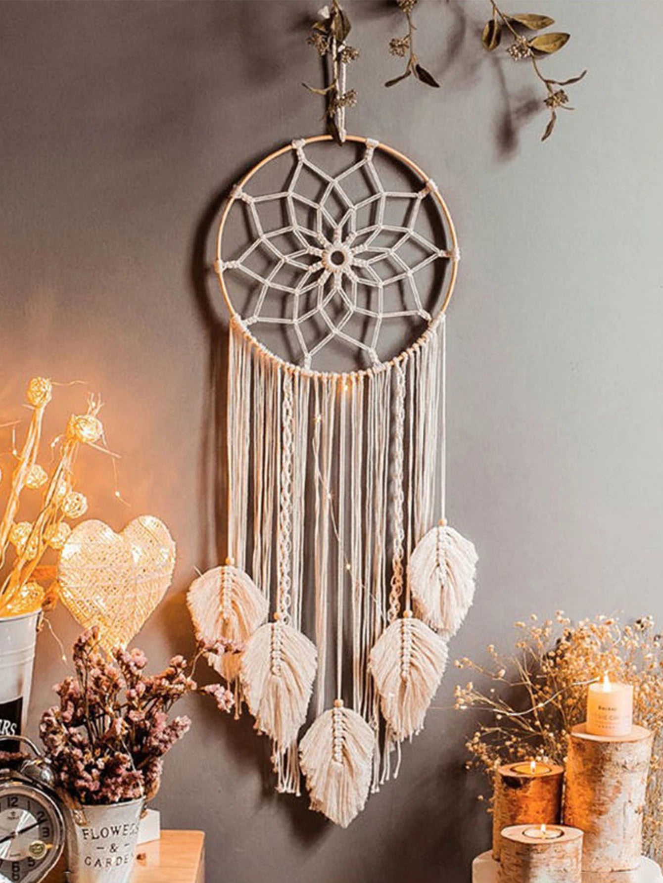 Dream Catcher Bohemian Leaf Wall Hanging