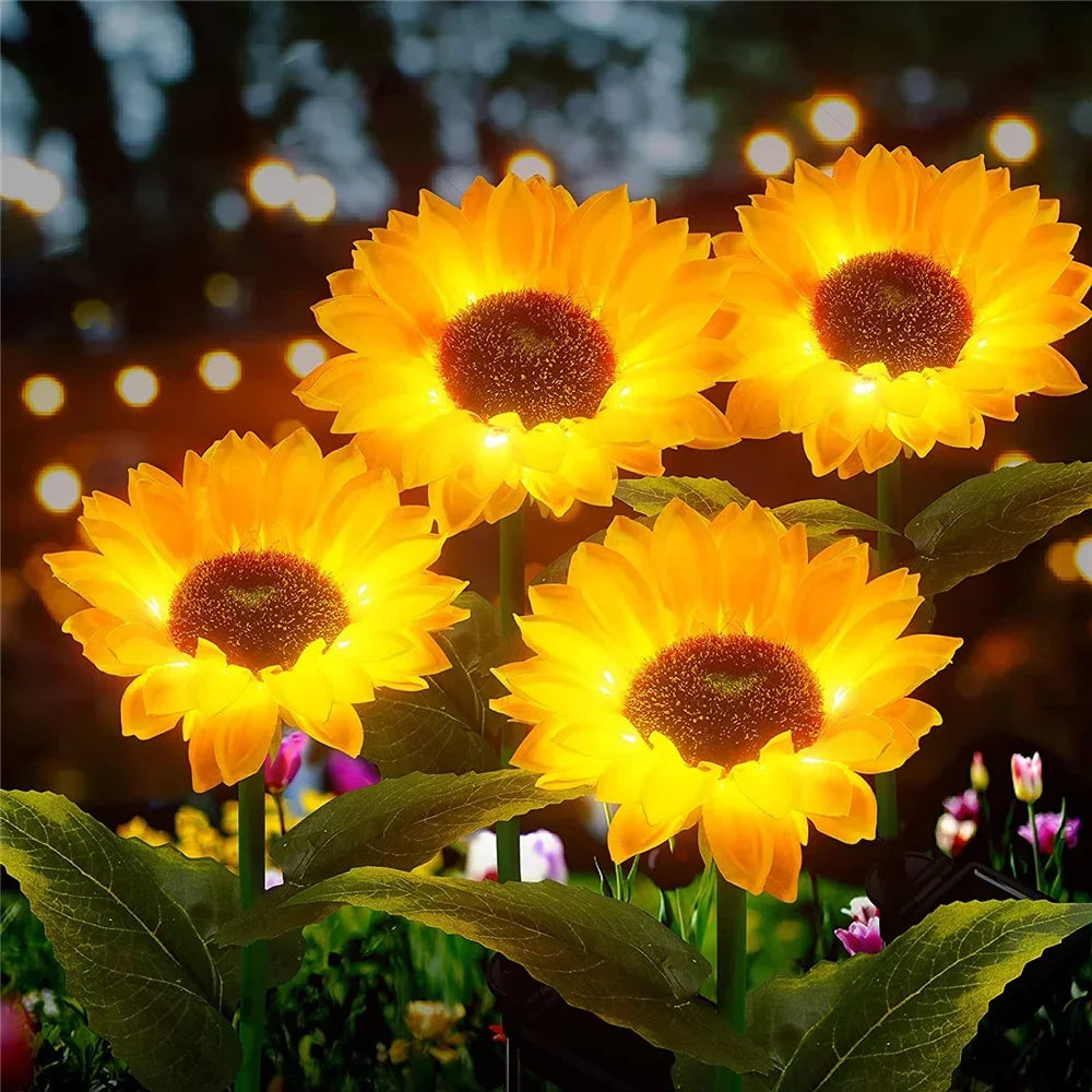 Outdoor Waterproof Solar Sunflower Lights