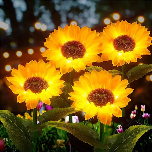 Outdoor Waterproof Solar Sunflower Lights