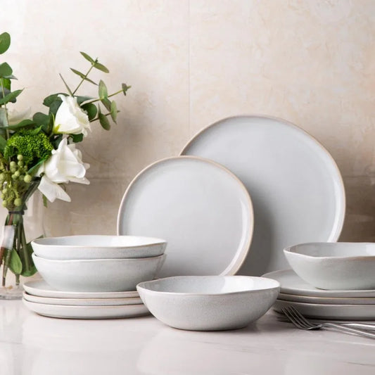 Handmade Ceramic Dinnerware Sets, Highly Chip and Crack Resistant