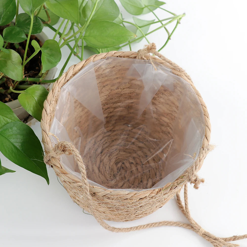 Indoor or Outdoor Macrame Hanging Planter