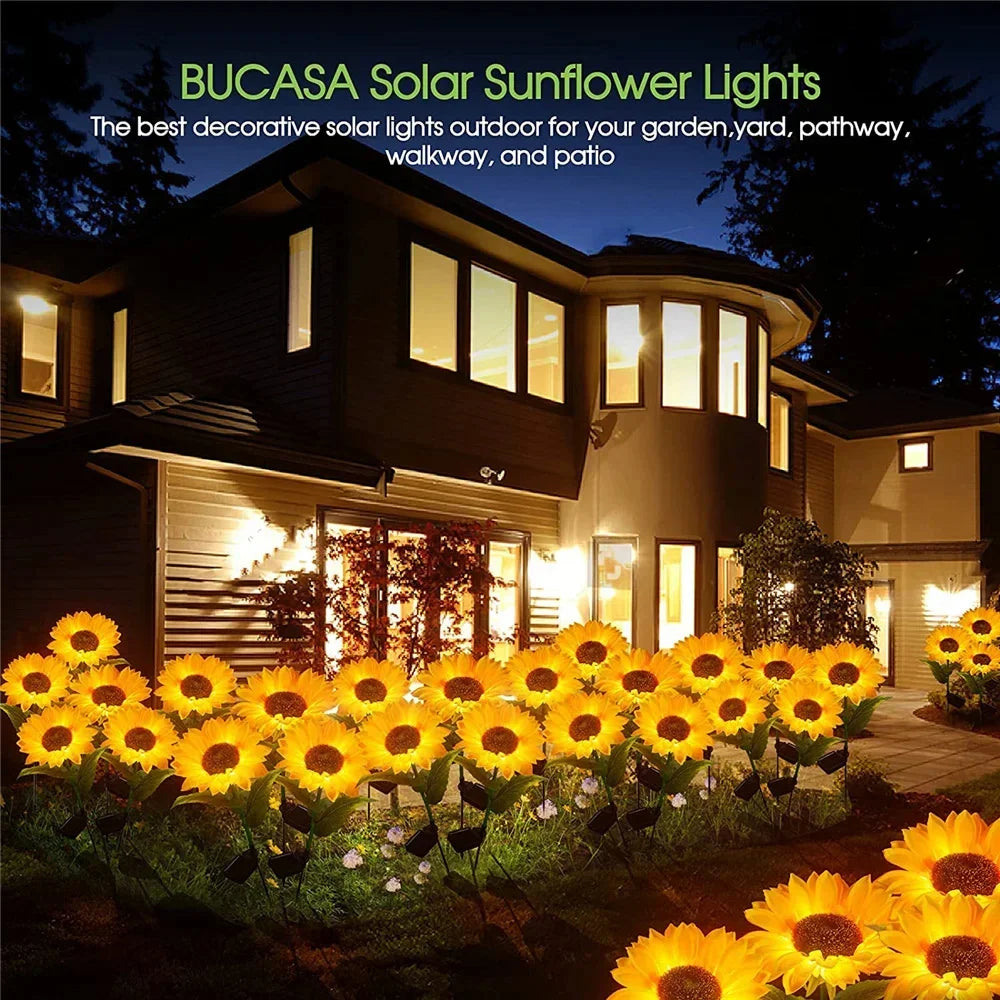 Outdoor Waterproof Solar Sunflower Lights